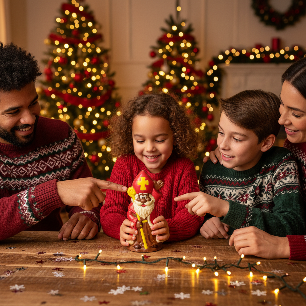 San Nicolás de chocolate con leche y cetro 30g