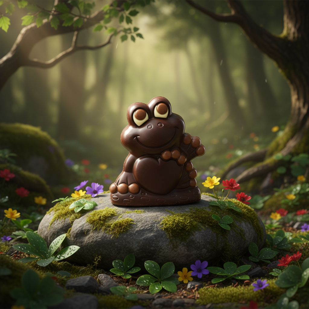 Rana de chocolate negro 170g