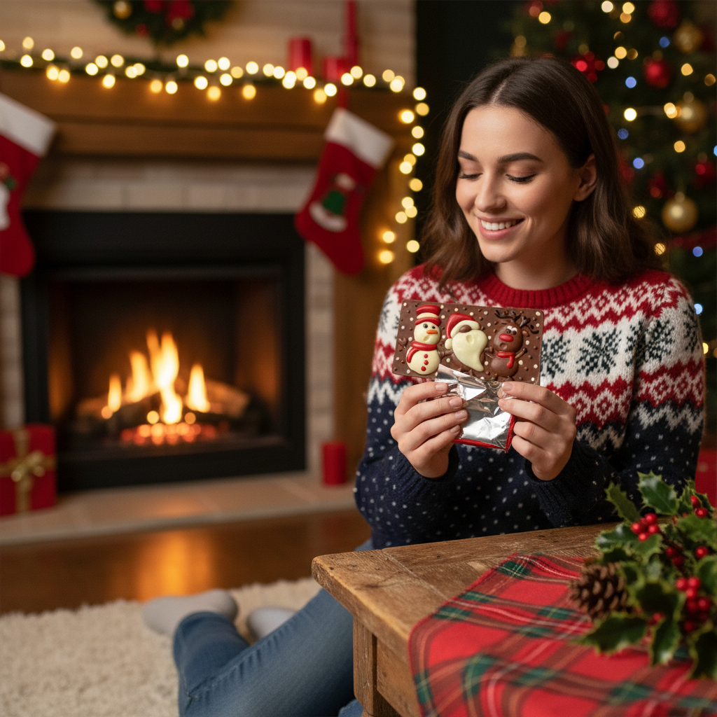 Barrita de chocolate con leche Christmas Friends 100 g