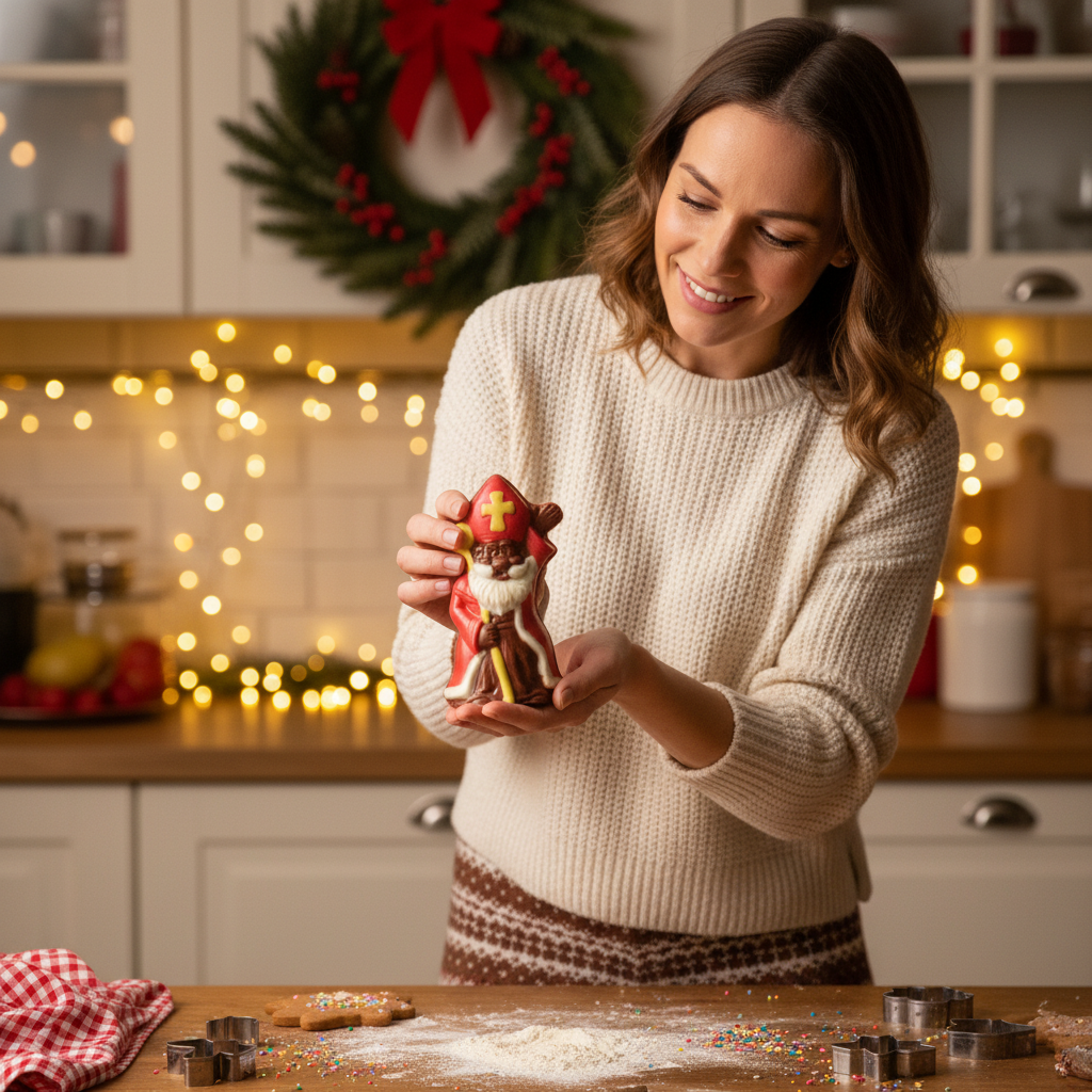 San Nicolás de chocolate con leche y cetro 30g