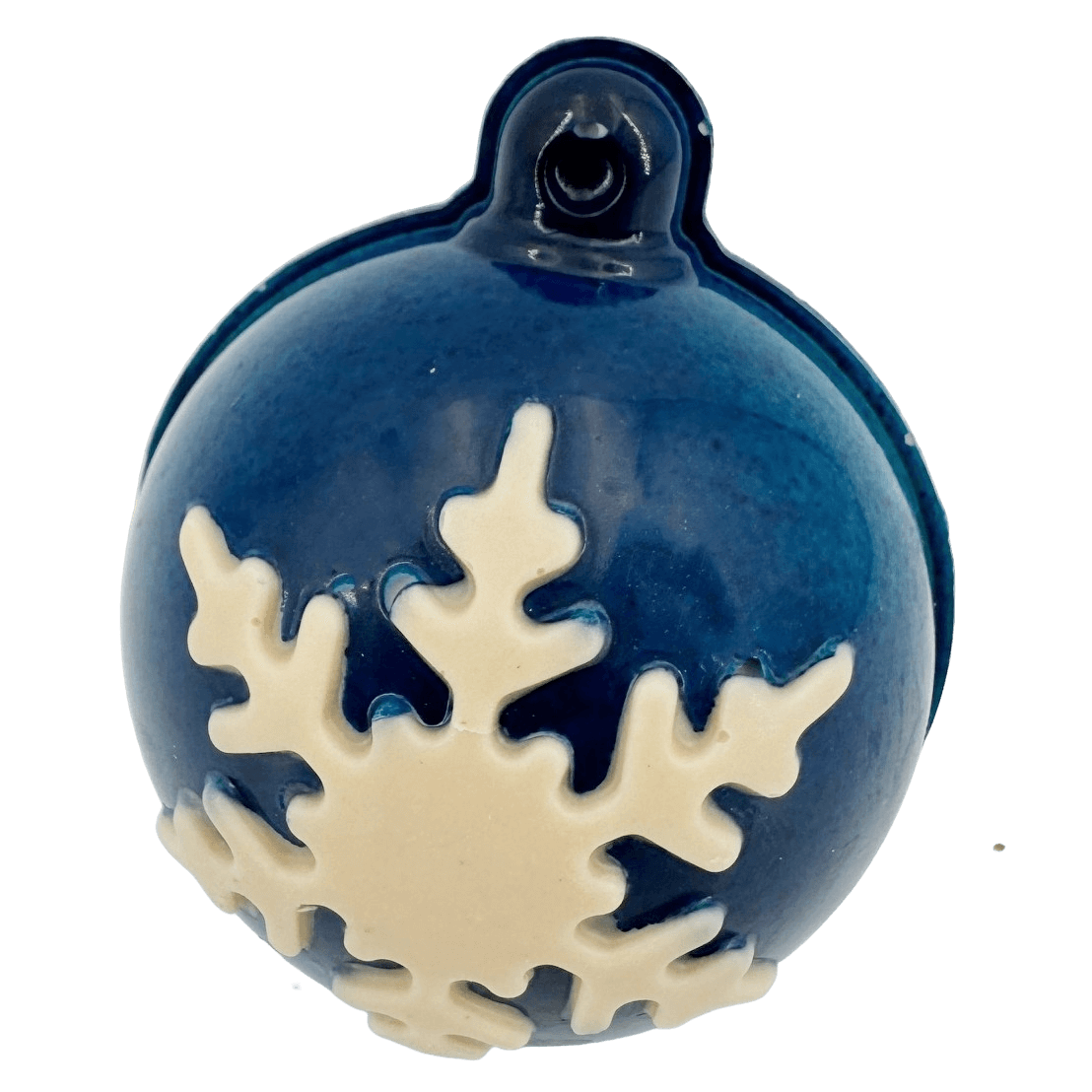 Bol navideño festivo de chocolate blanco 60g