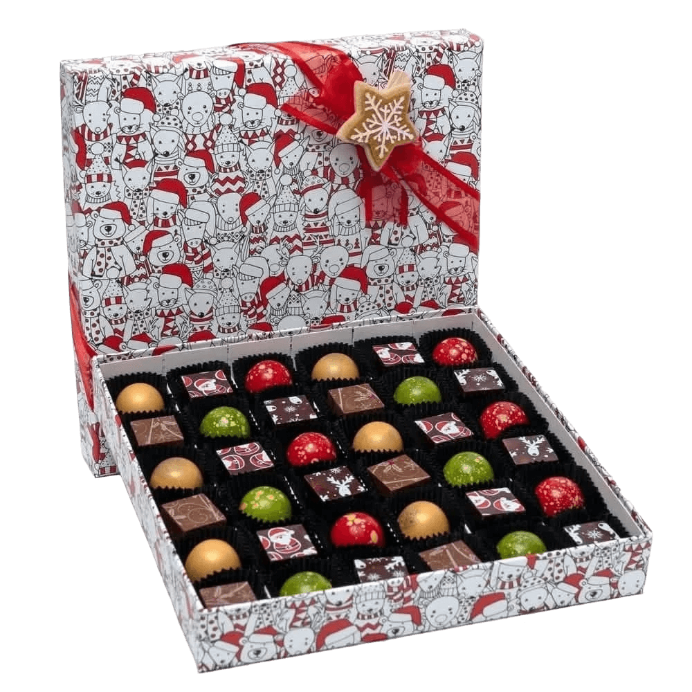 Caja de Navidad 36 bombones 540g
