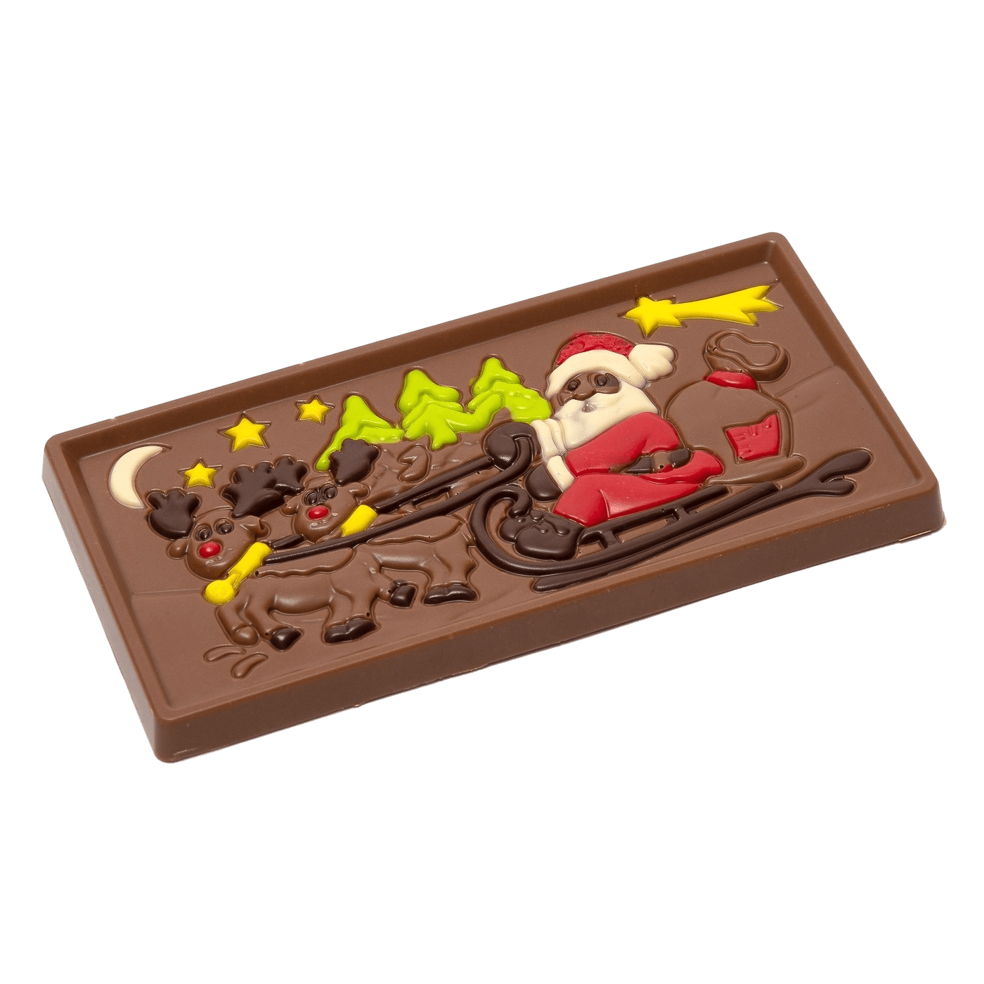 Chocolate con leche Papá Noel en trineo 105g
