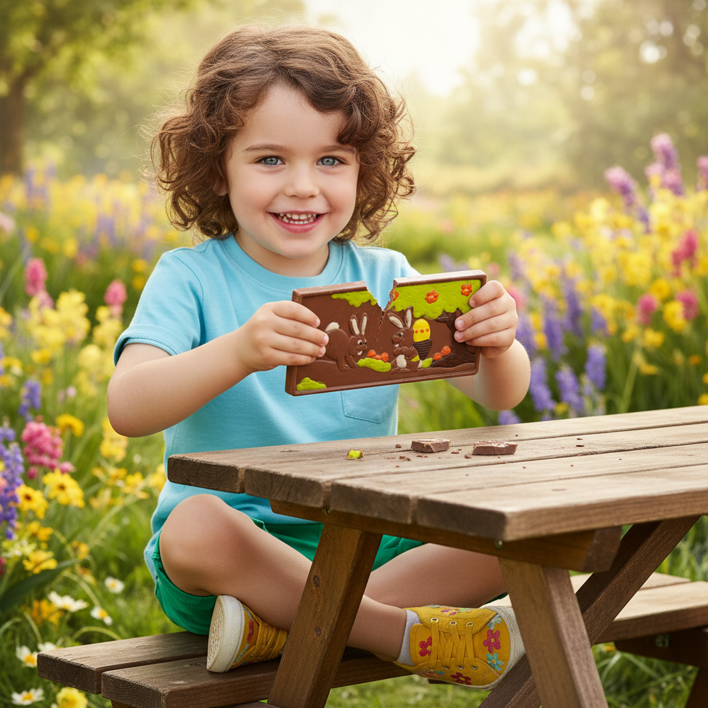 Barrita de chocolate con leche de Pascua 120 g