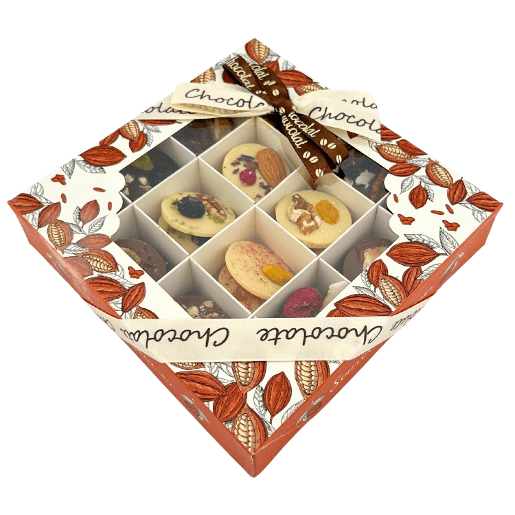 Caja de mendiants de chocolate 48 piezas