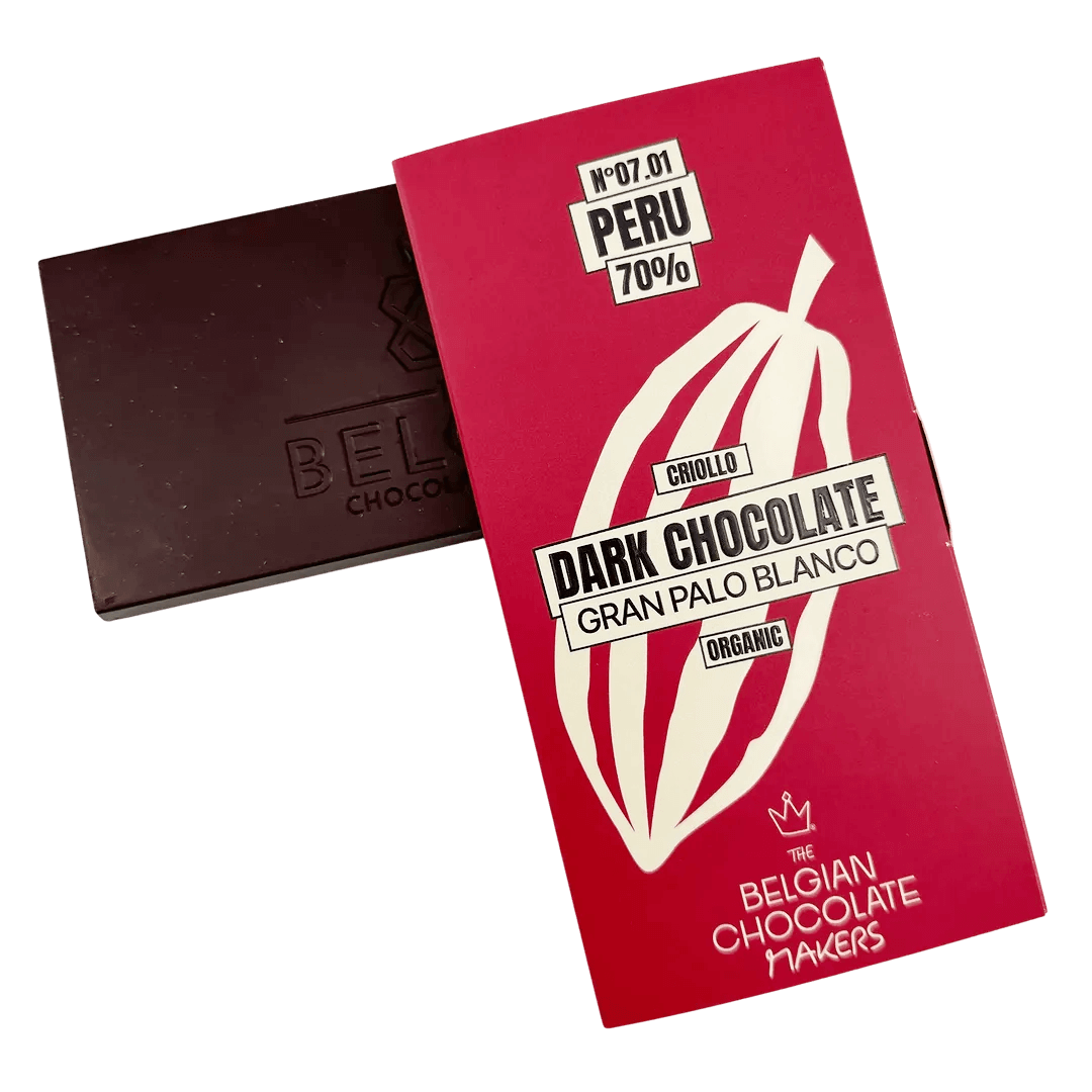 Chocolate en barra origen Perú Gran Palo Blanco 70%