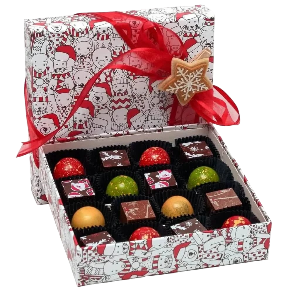 Caja de Navidad 16 bombones 240g