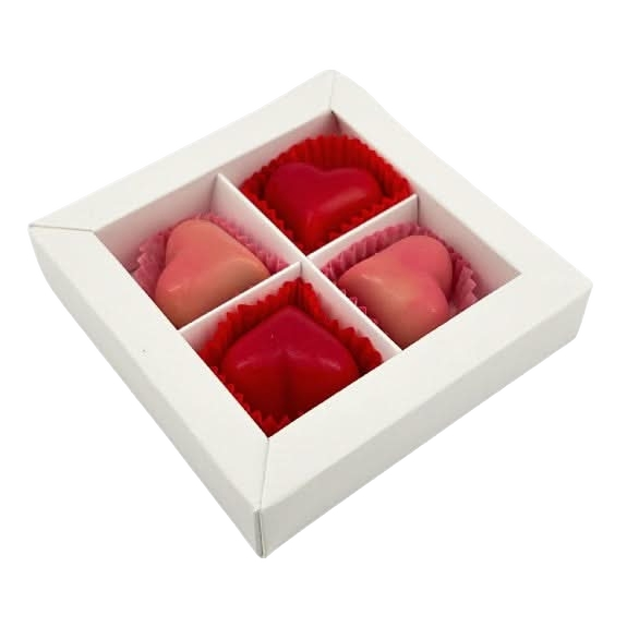Love caja de 4 bombones belgas 50g