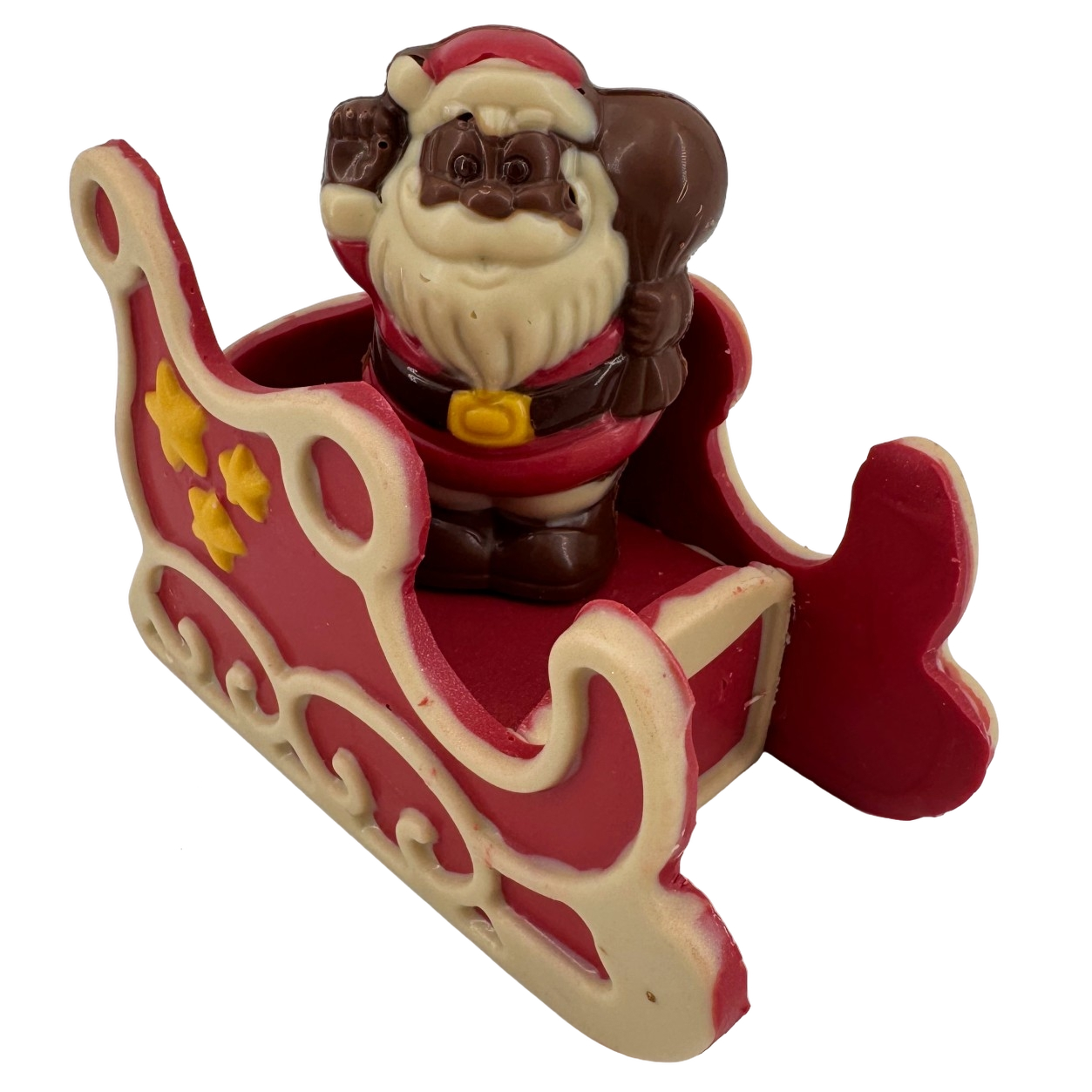 Chocolate blanco festivo Papá Noel en trineo 180 g