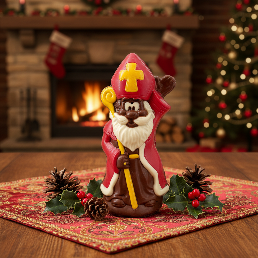 San Nicolás de chocolate con leche y cetro 250g