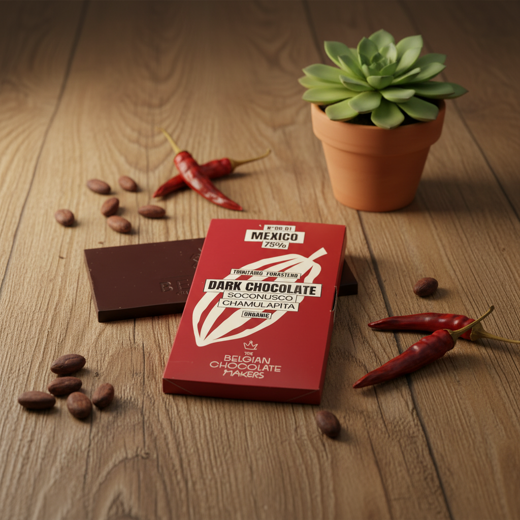 Tableta de chocolate origen México Soconusco Chamulapita 75