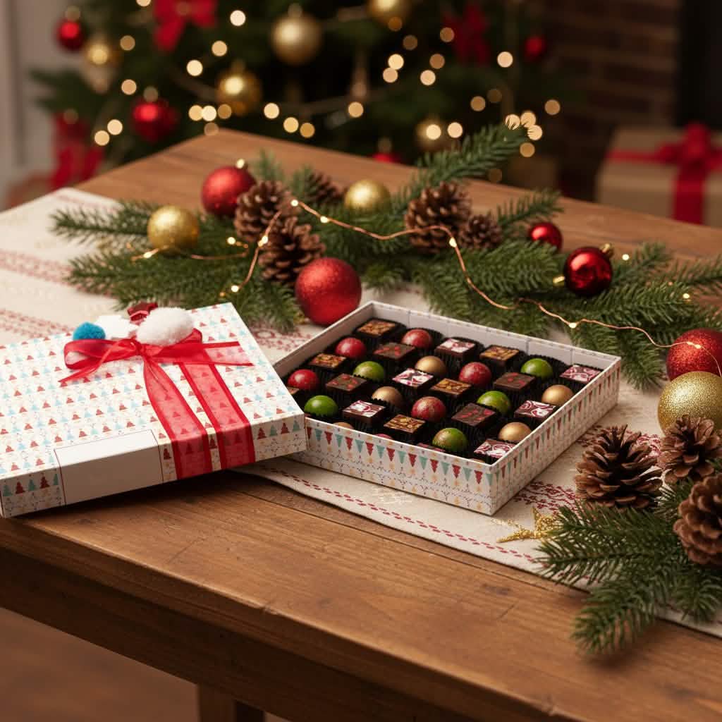 Caja de Navidad mi amigo el oso 40 pralinés 570g