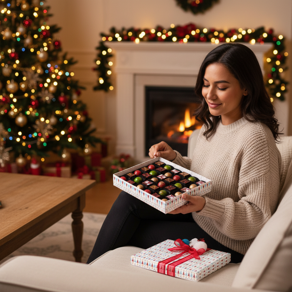 Caja de Navidad mi amigo el oso 40 pralinés 570g