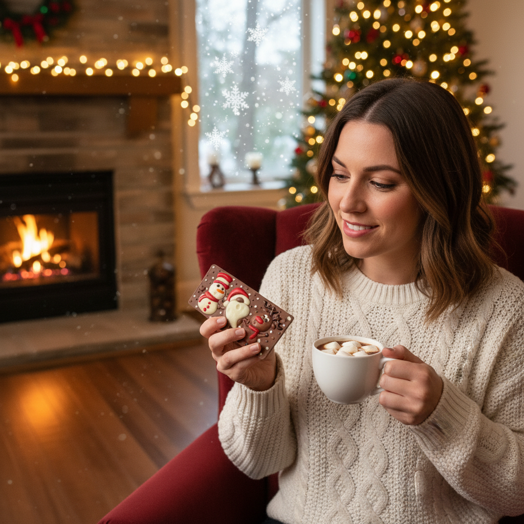 Barrita de chocolate con leche Christmas Friends 100 g