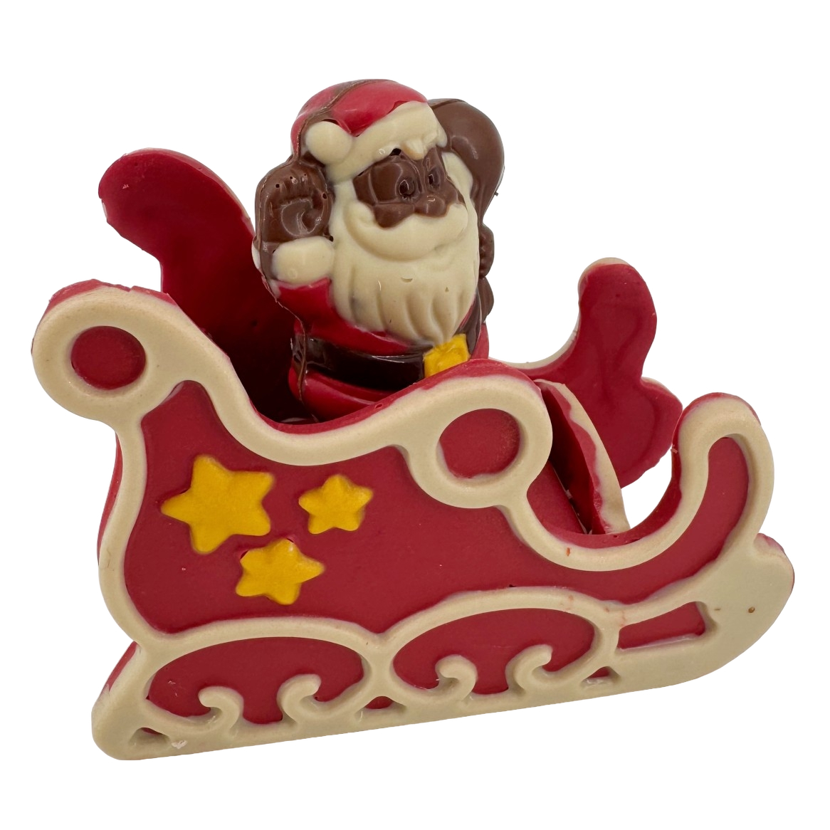 Chocolate blanco festivo Papá Noel en trineo 180 g
