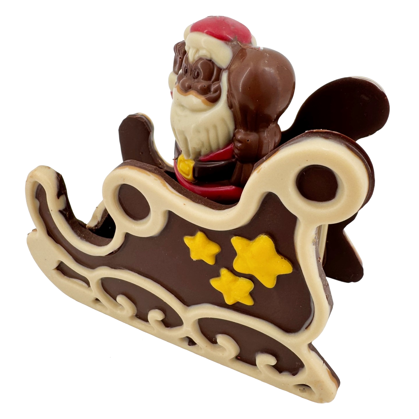 Chocolate negro festivo Papá Noel en trineo 180 g