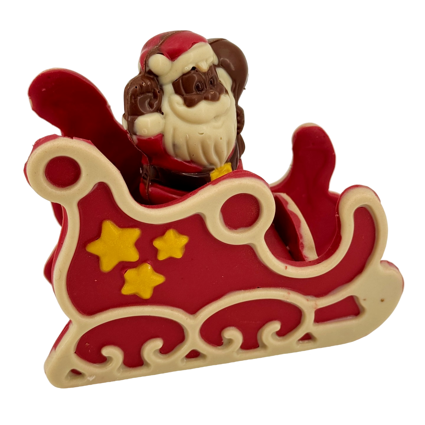 Chocolate blanco festivo Papá Noel en trineo 180 g