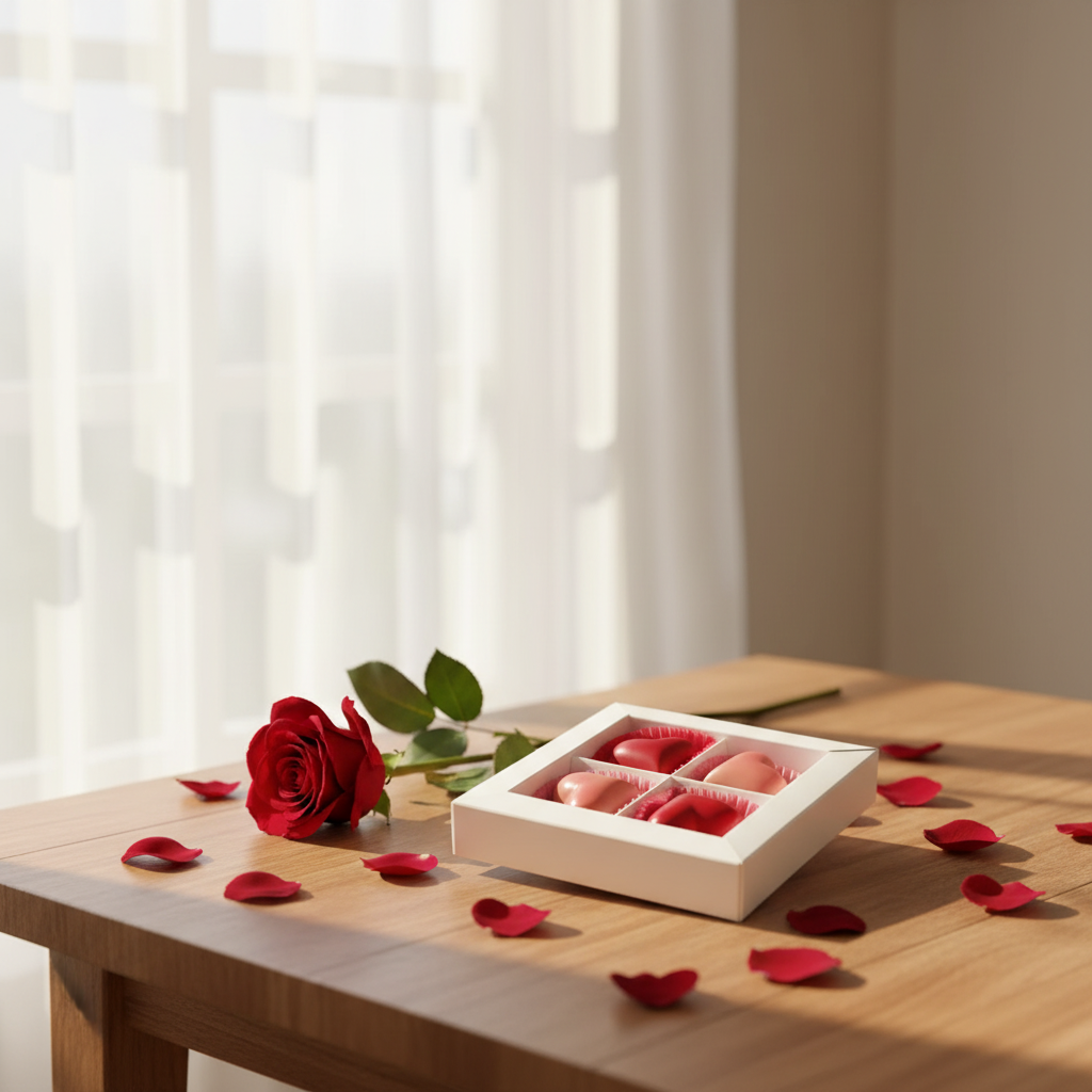 Love caja de 4 bombones belgas 50g