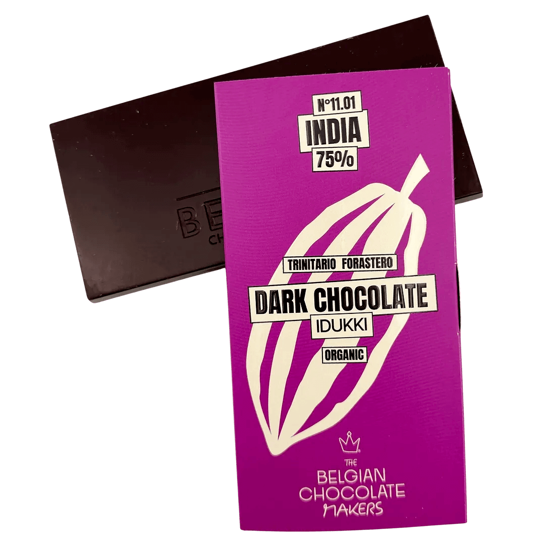 Tableta de chocolate origen India Idukki Kerala 75%