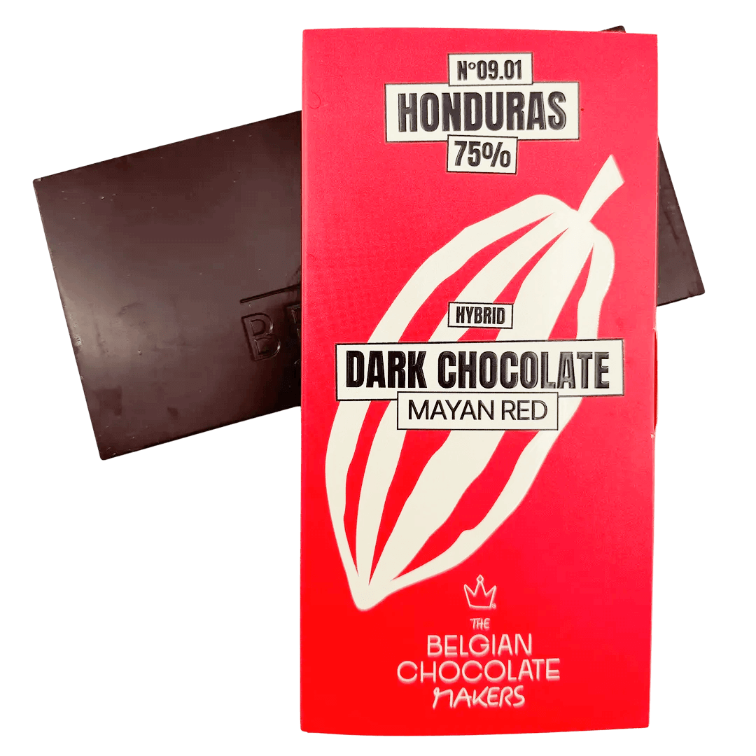 Tableta de chocolate origen Honduras Rojo Maya 75%