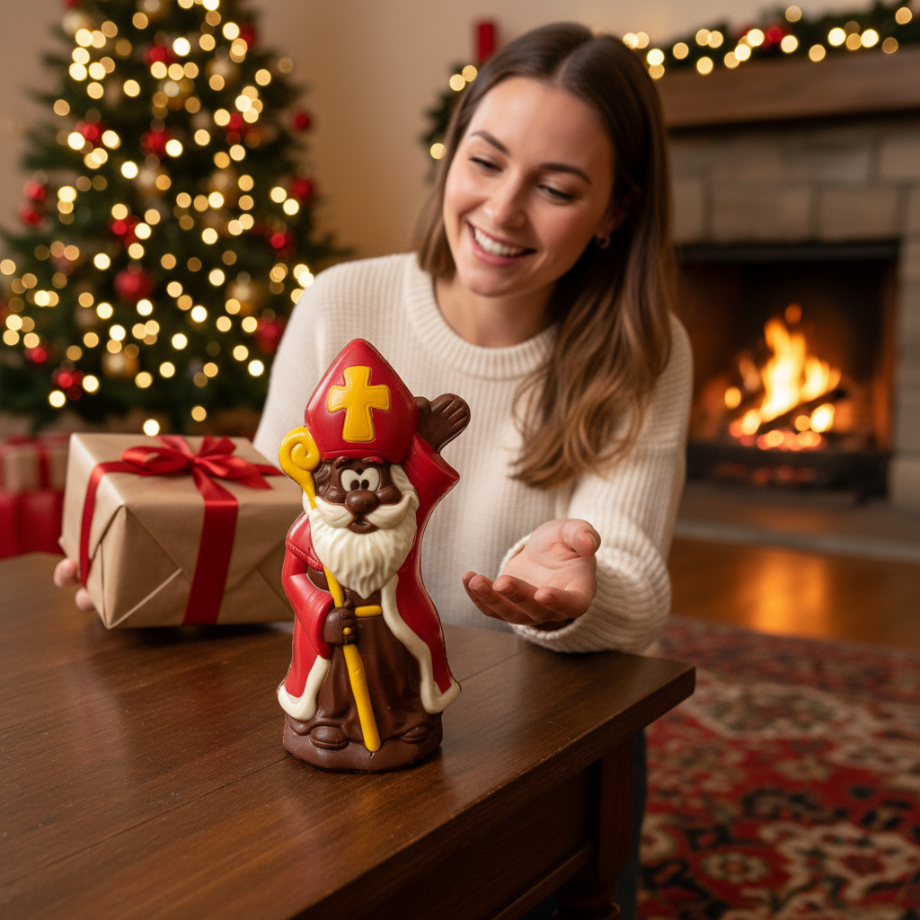 San Nicolás de chocolate con leche y cetro 250g