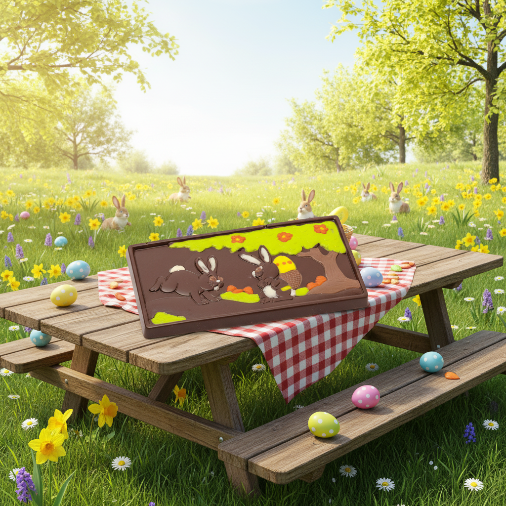 Tableta de chocolate negro de Pascua 120 g