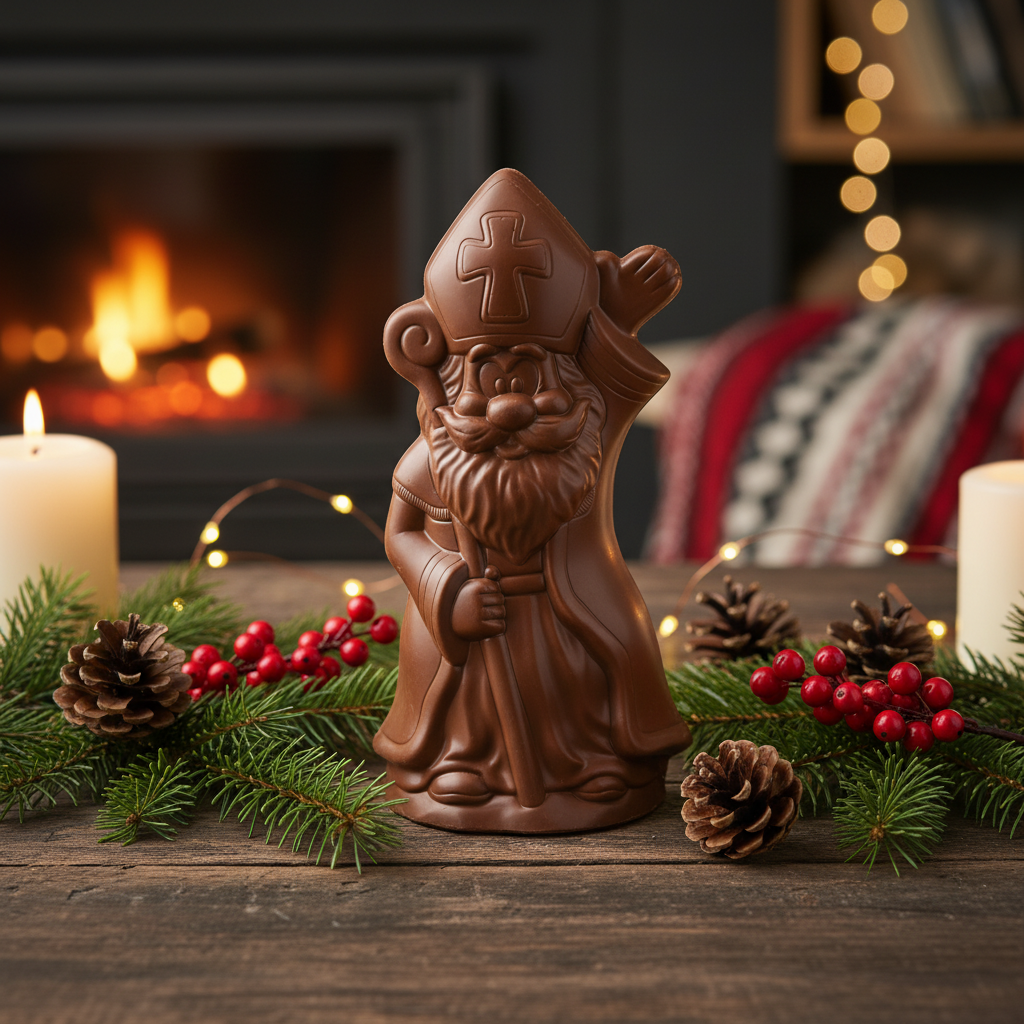 San Nicolás de chocolate con leche y cetro 250g