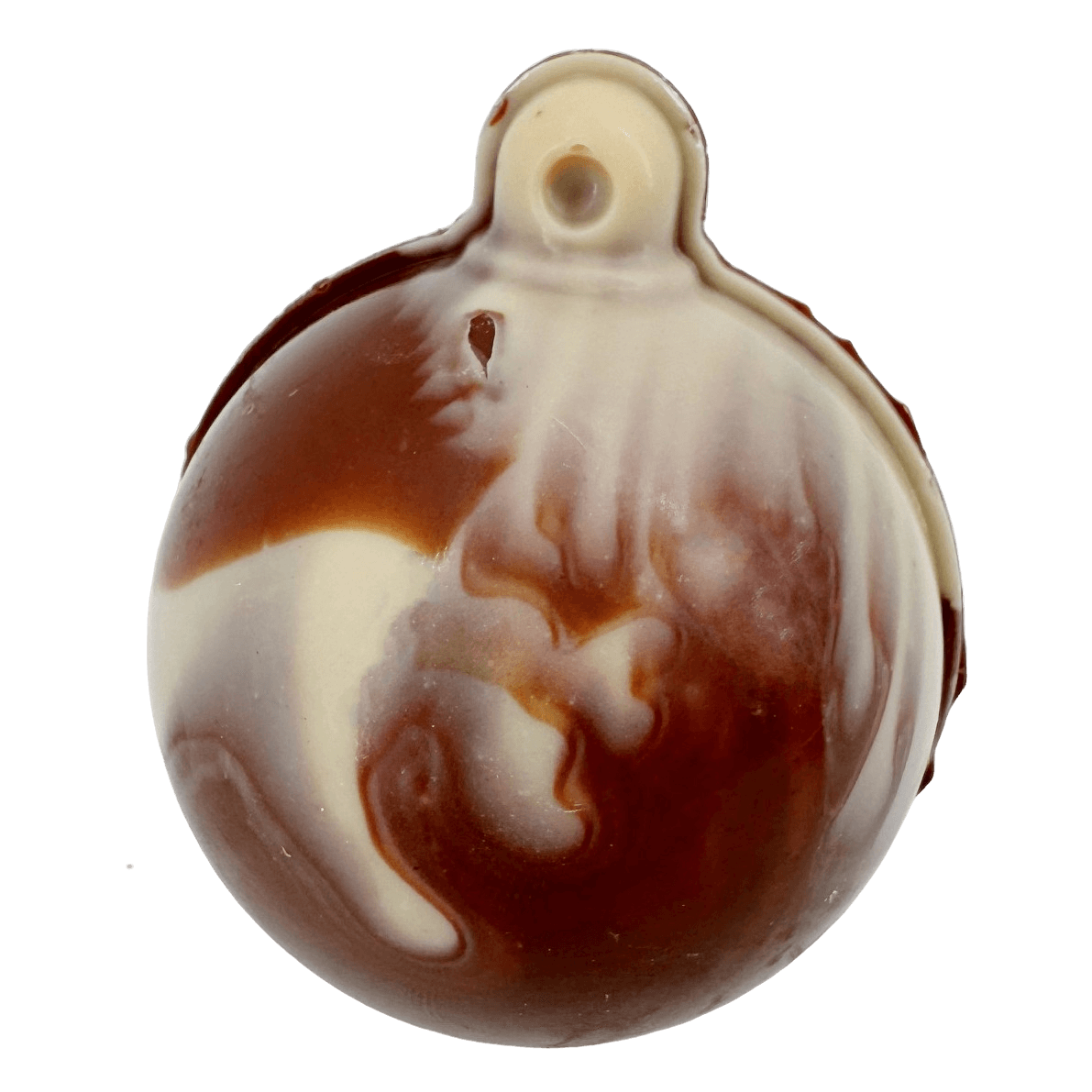 Bol navideño de chocolate blanco, con leche y negro 60g