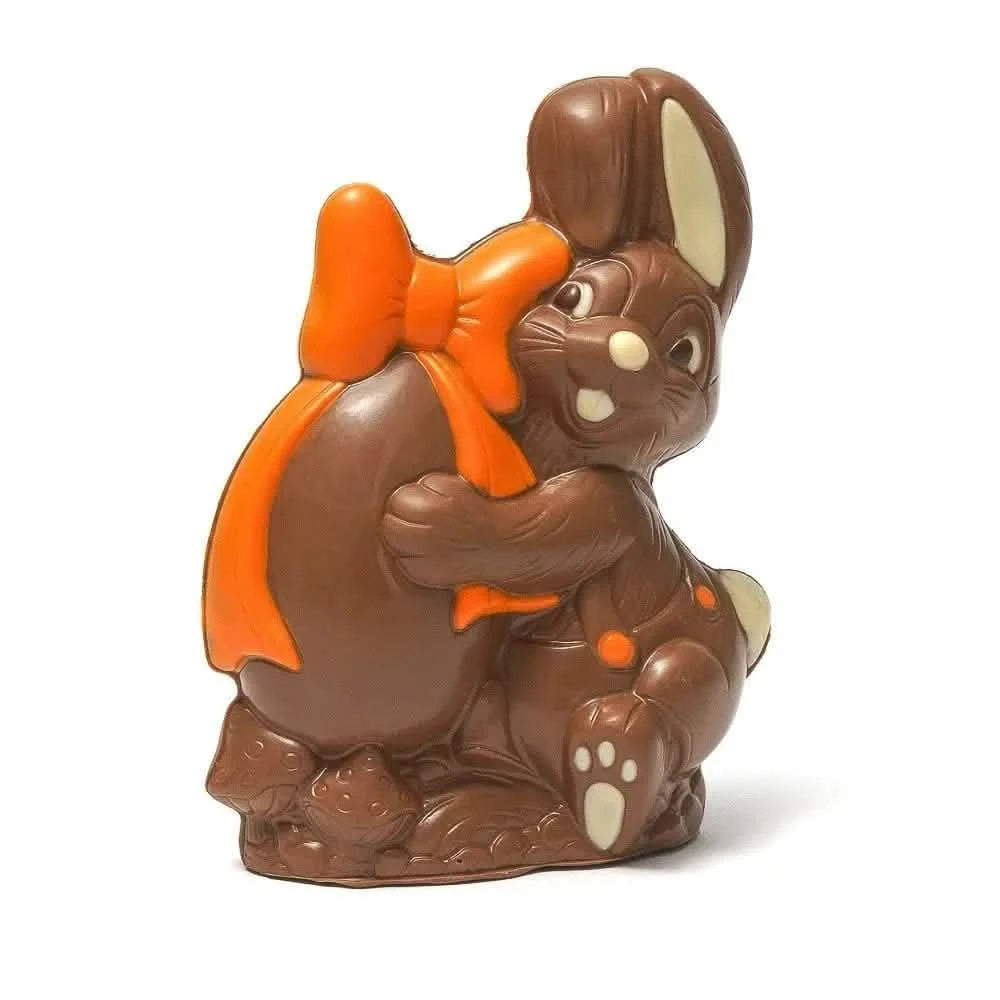 Easter bunny with egg (milk chocolate) 285 Grs - The Belgian Chocolate Makers